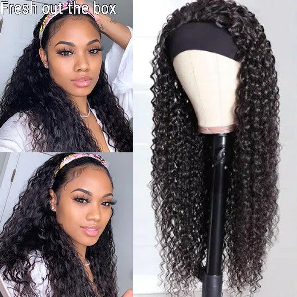 Wet And Wavy Headband Wig
