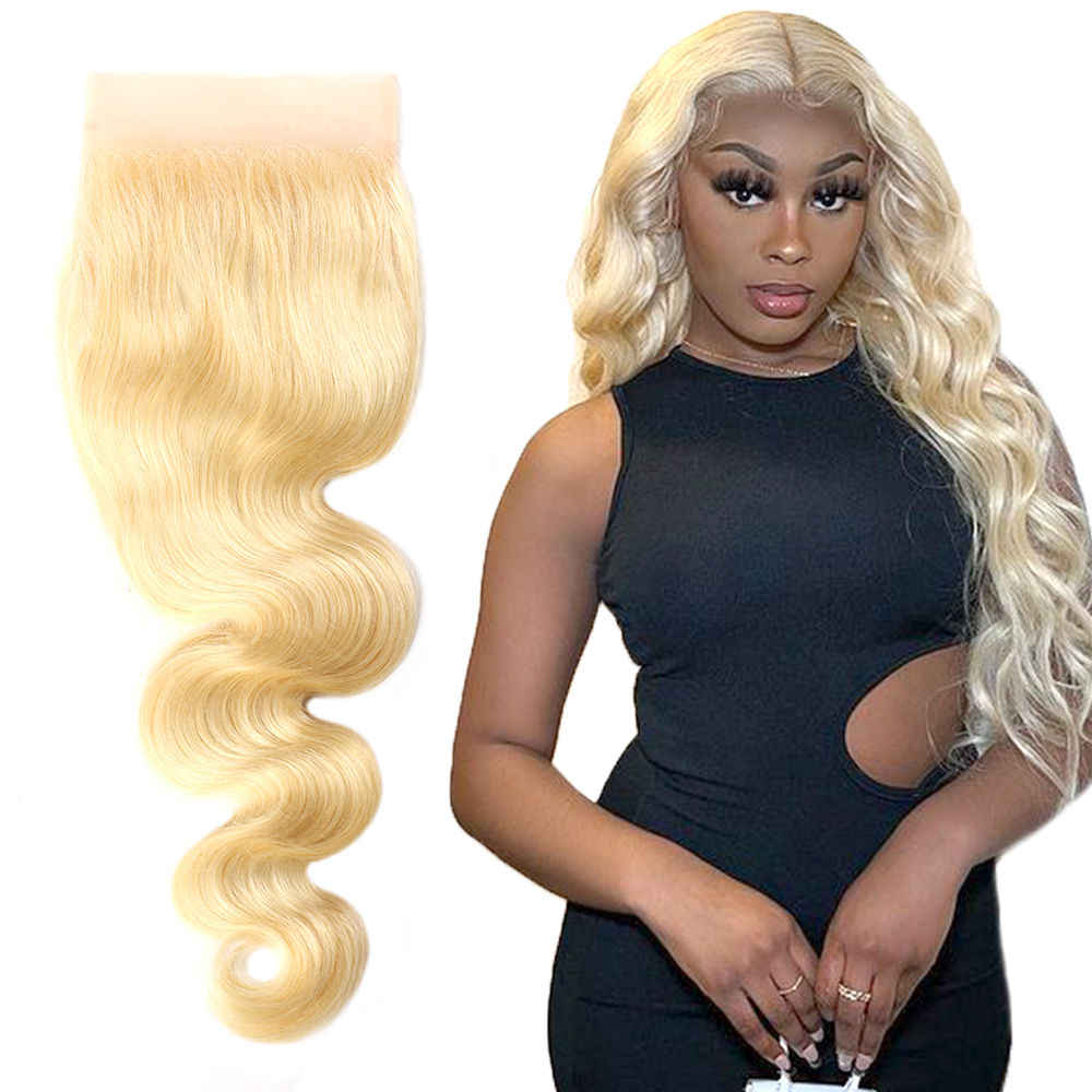 XYS Hair 5x5 Transparent Lace 613 Closure Body Wave