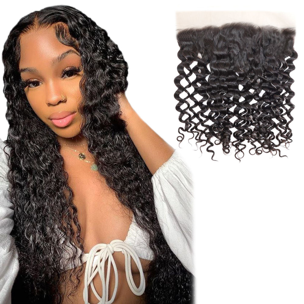 Italian Curly Water Wave 13x4 HD Lace Frontal