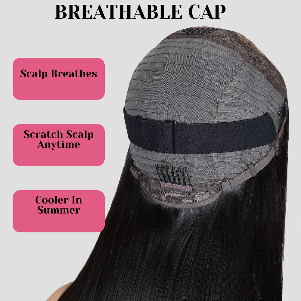 5x5 HD Pre-Bleached Lace 3D Body Wave Closure Wig