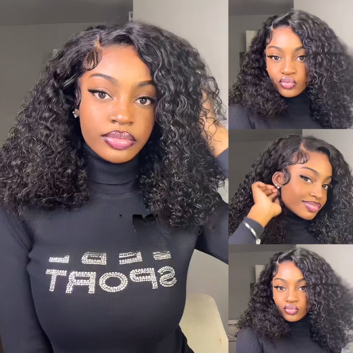 6x4 Curly Human Hair Lace Wig