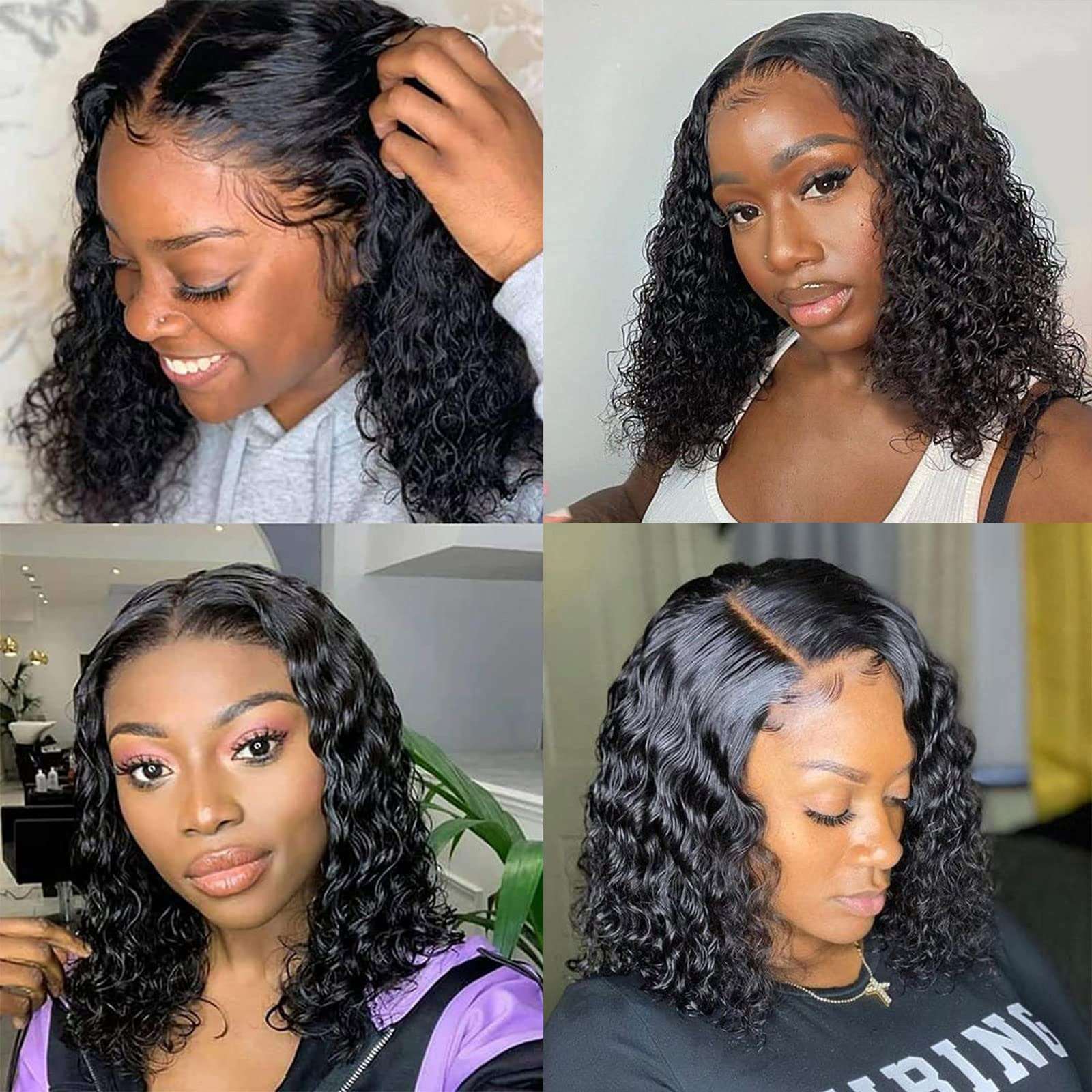 Deep Wave Bob Lace Front Wig