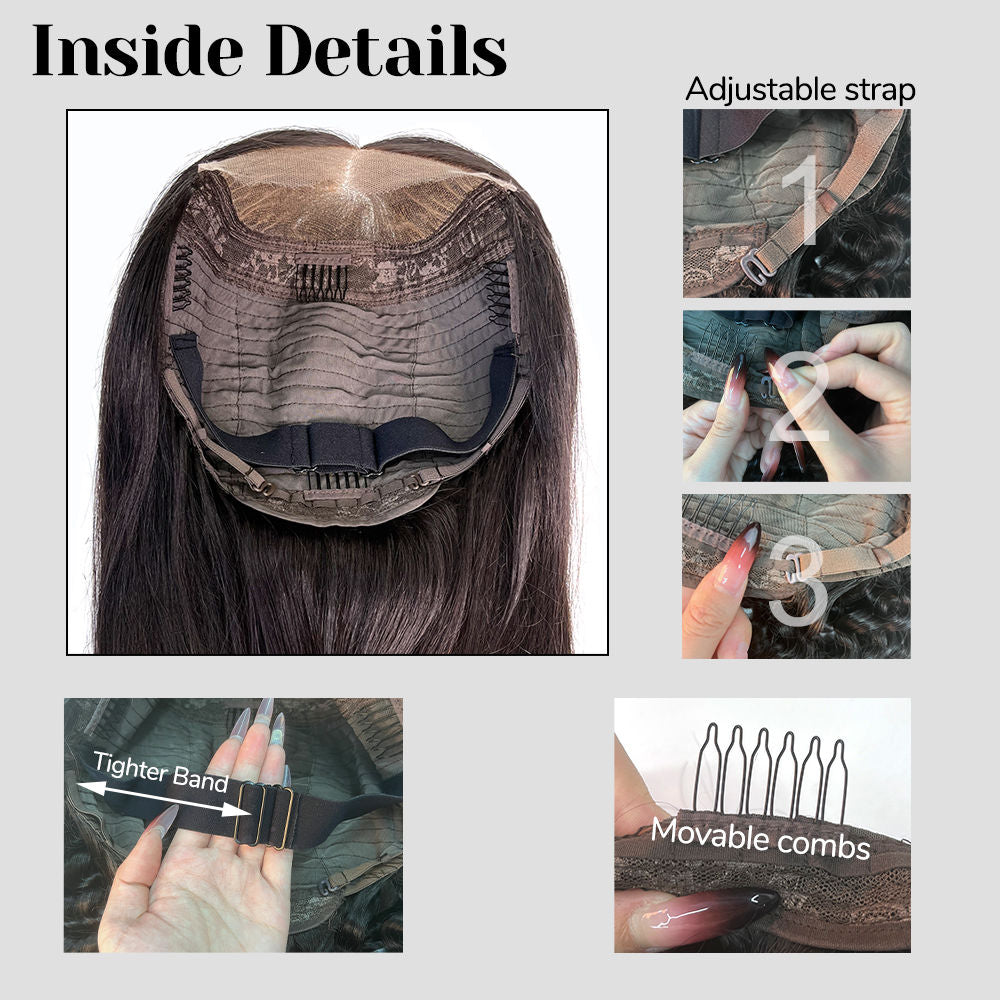 5x5 HD Pre-Bleached Lace 3D Body Wave Closure Wig
