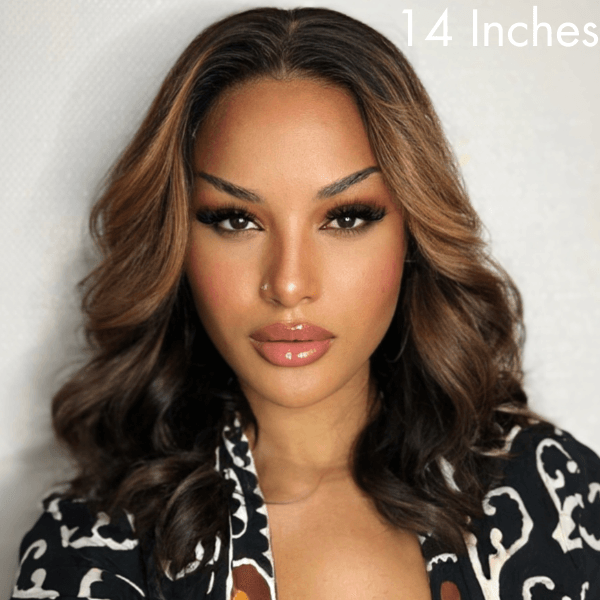 Blonde Mix Black Loose Wave 5x5 Closure HD Lace Wig