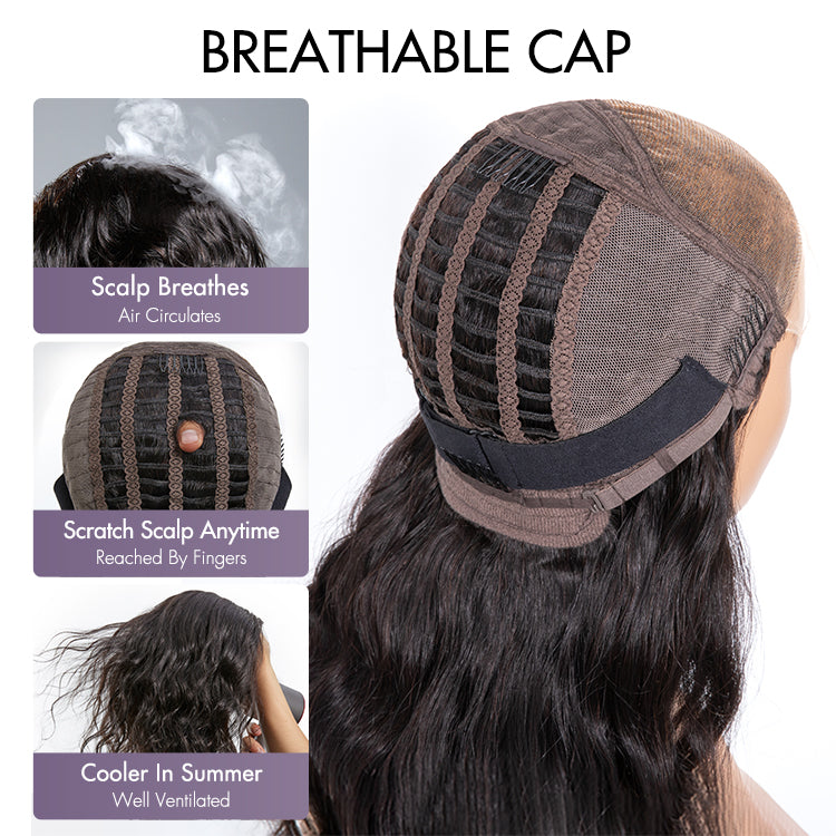 Wet and Wavy Human Hair Wig 5x5 Closure