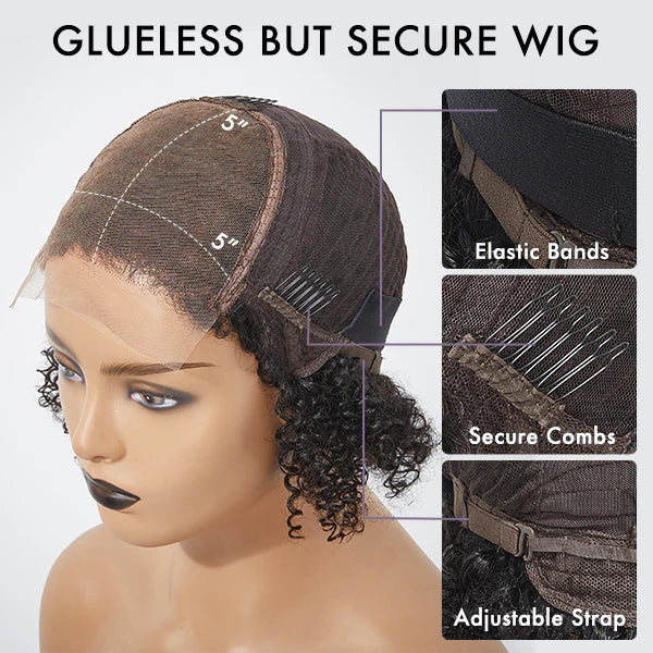 Limited Design  Purple Highlights Loose Wave Glueless 5x5 Closure HD Lace Wig