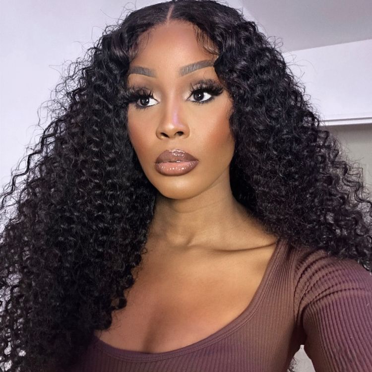 Deep Wave U Part Human Hair Wig 100%