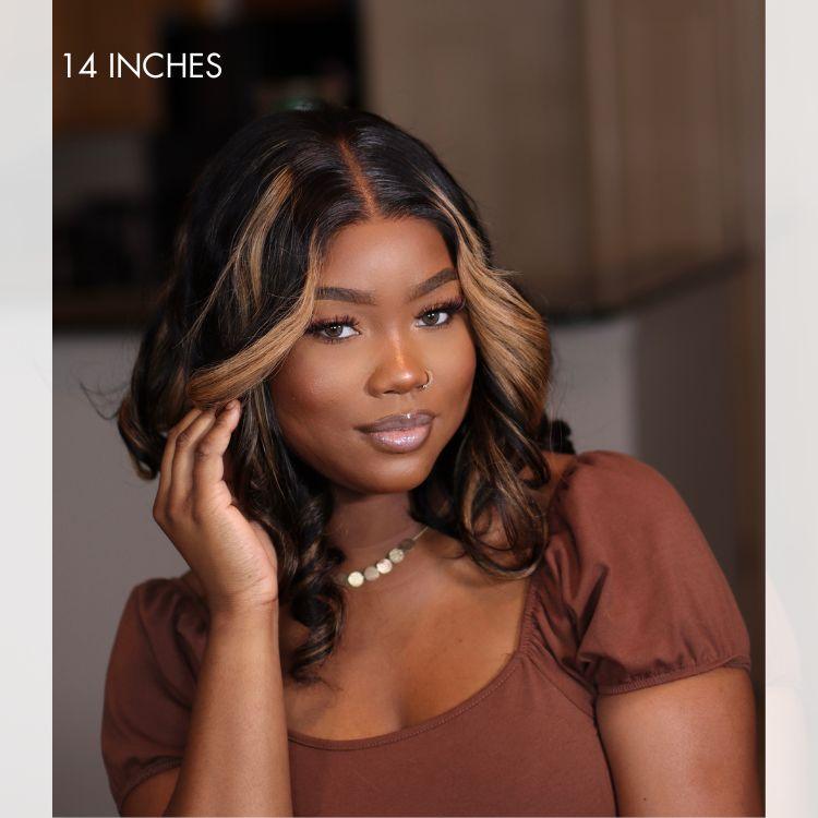 Blonde Mix Black Loose Wave 5x5 Closure HD Lace Wig