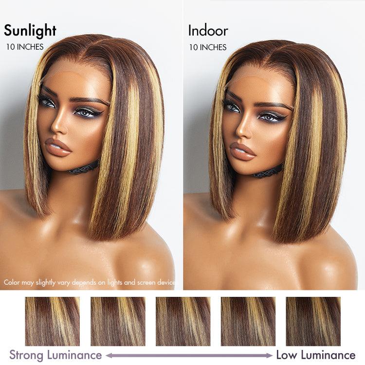 Honey Blonde 7x6 Closure HD Lace Bob Wig