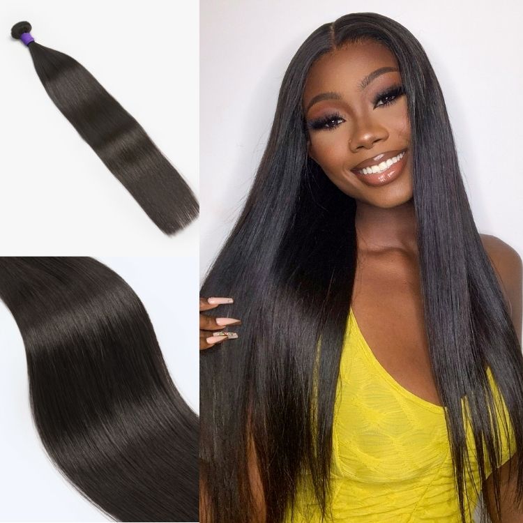 Upgraded Brazilian Hair | 3pcs Straight 100% Virgin Human Hair Bundles