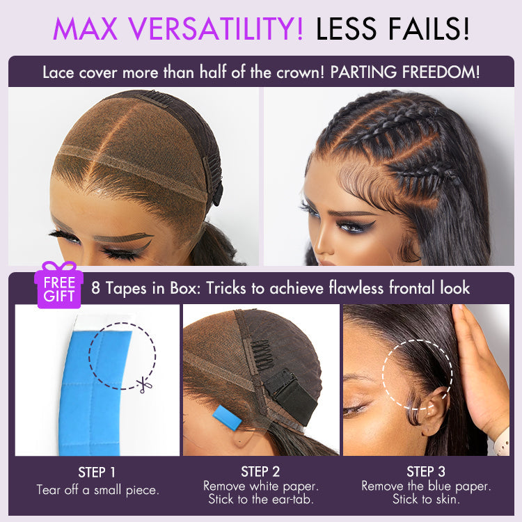 13x5 Frontal Wig Nature Max Yaki Straight