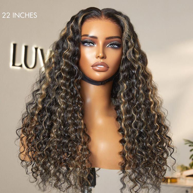 Water Wave Human Hair 360 Lace Long Wig