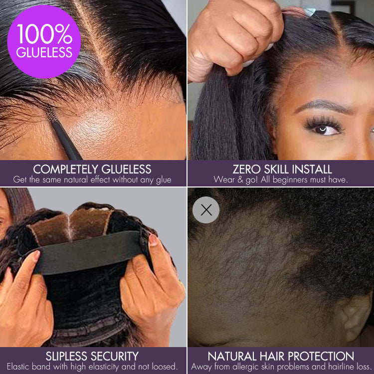 Sun-kissed Ombre Blonde Kinky Curly Wig