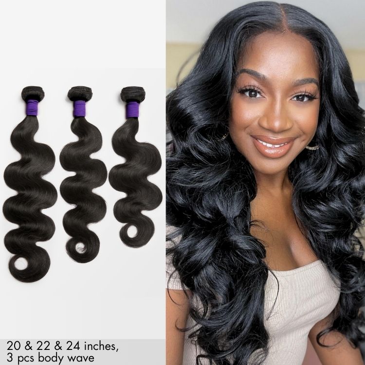 Brazilian Human Hair Bundles 100% Virgin Straight Body Wave