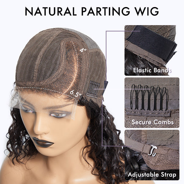 Ombre Ash Blonde Kinky Curly Wig