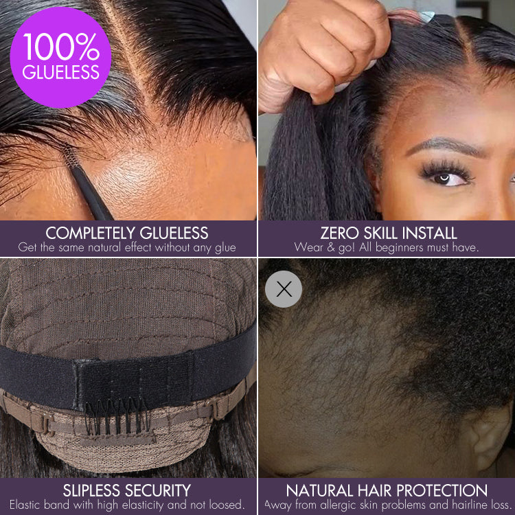 Blonde Curly Minimalist Lace Wig