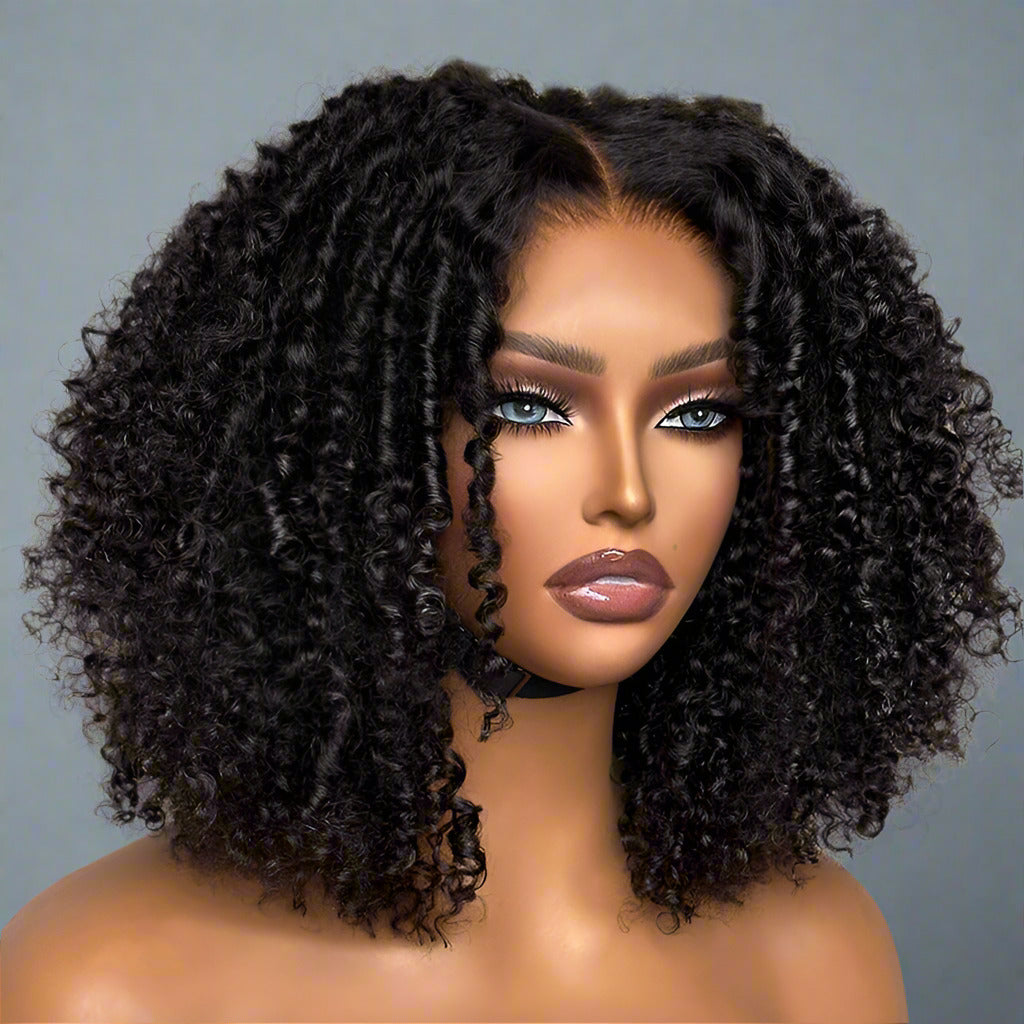 Natural Coily Curl 5x5 Closure Wig