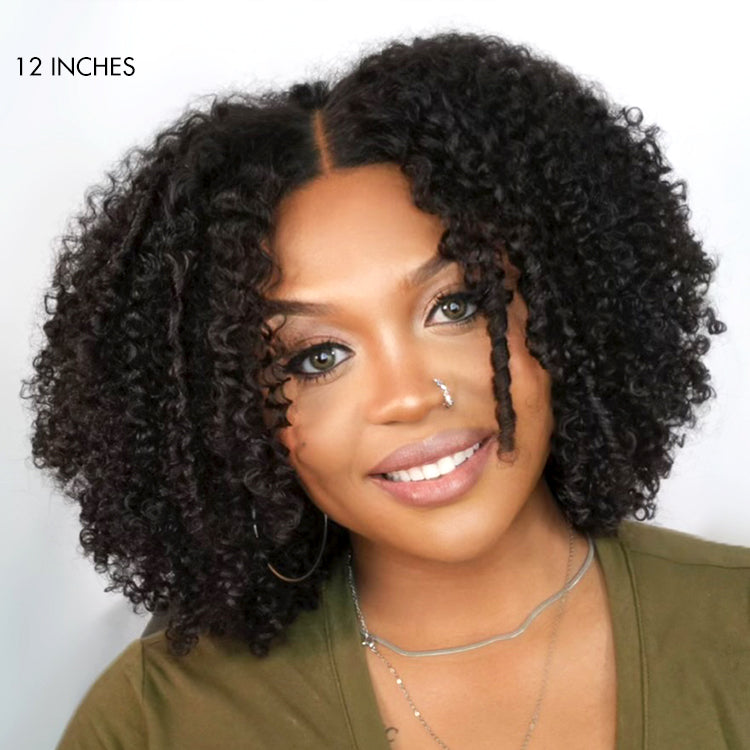 Natural Coily Curl 5x5 Closure Wig