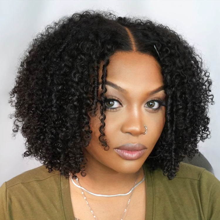 Natural Coily Curl 5x5 Closure Wig