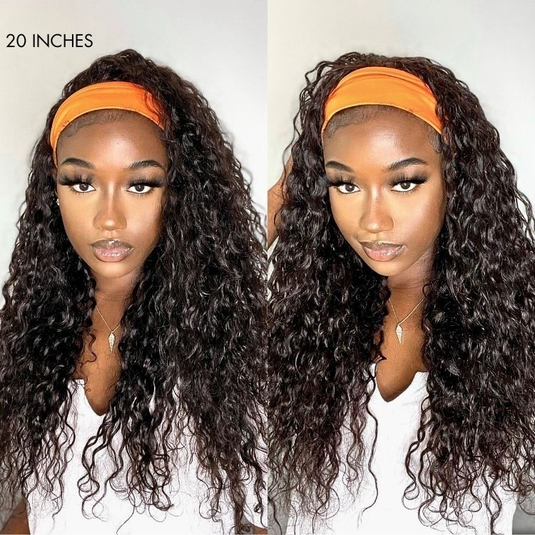 Wet And Wavy Headband Wig