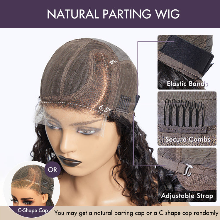 Natural Black Blunt Cut Straight Bob Wig