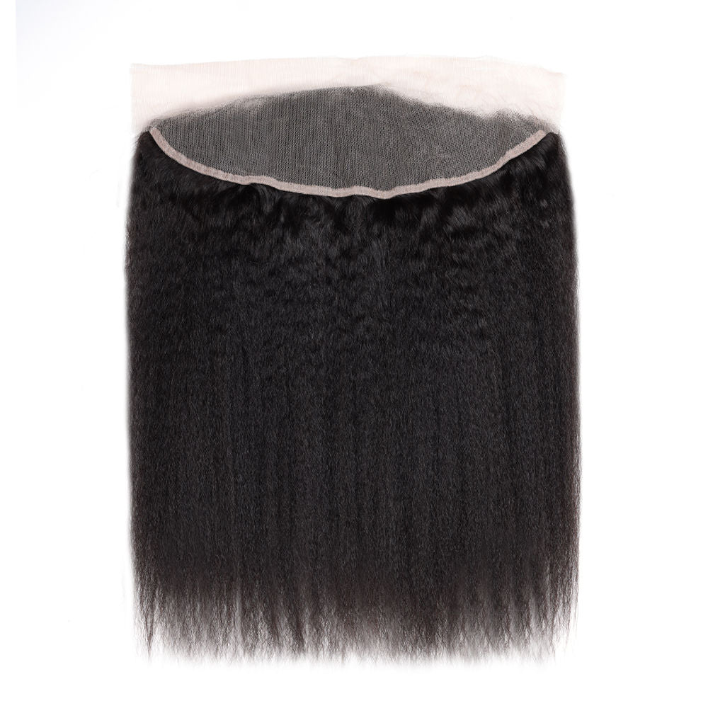 Kinky Straight 13x4 Lace Frontal Hair
