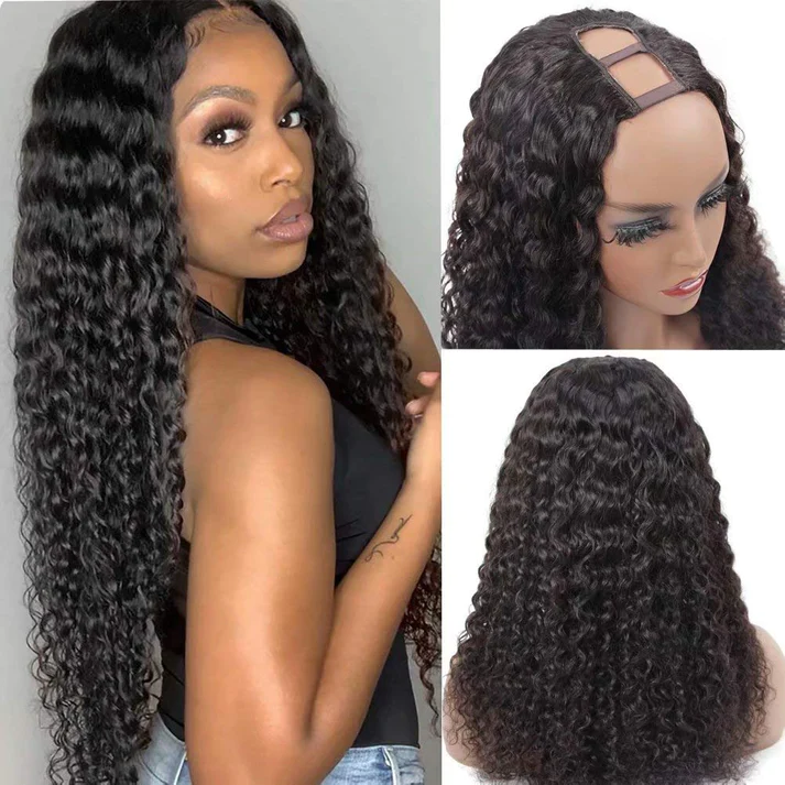 Water Wave U Part Wig V Part Wig