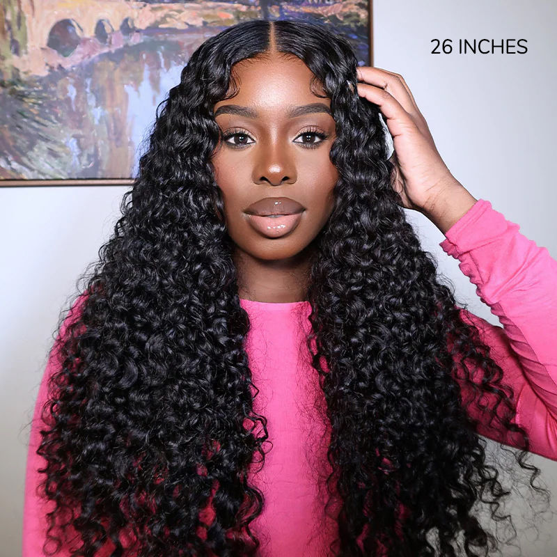 XYS Hair Water Wave U Part Wig