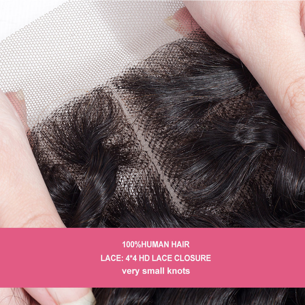 4x4 HD Lace Closure Water Wave