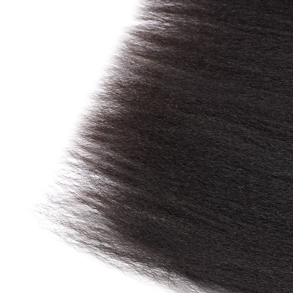 Kinky Straight 13x4 Lace Frontal Hair