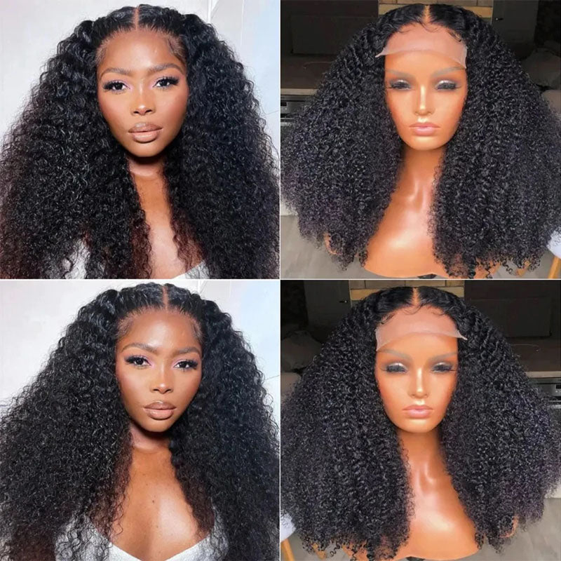 Kinky Curly Lace Front Wig 13x4 HD Transparent