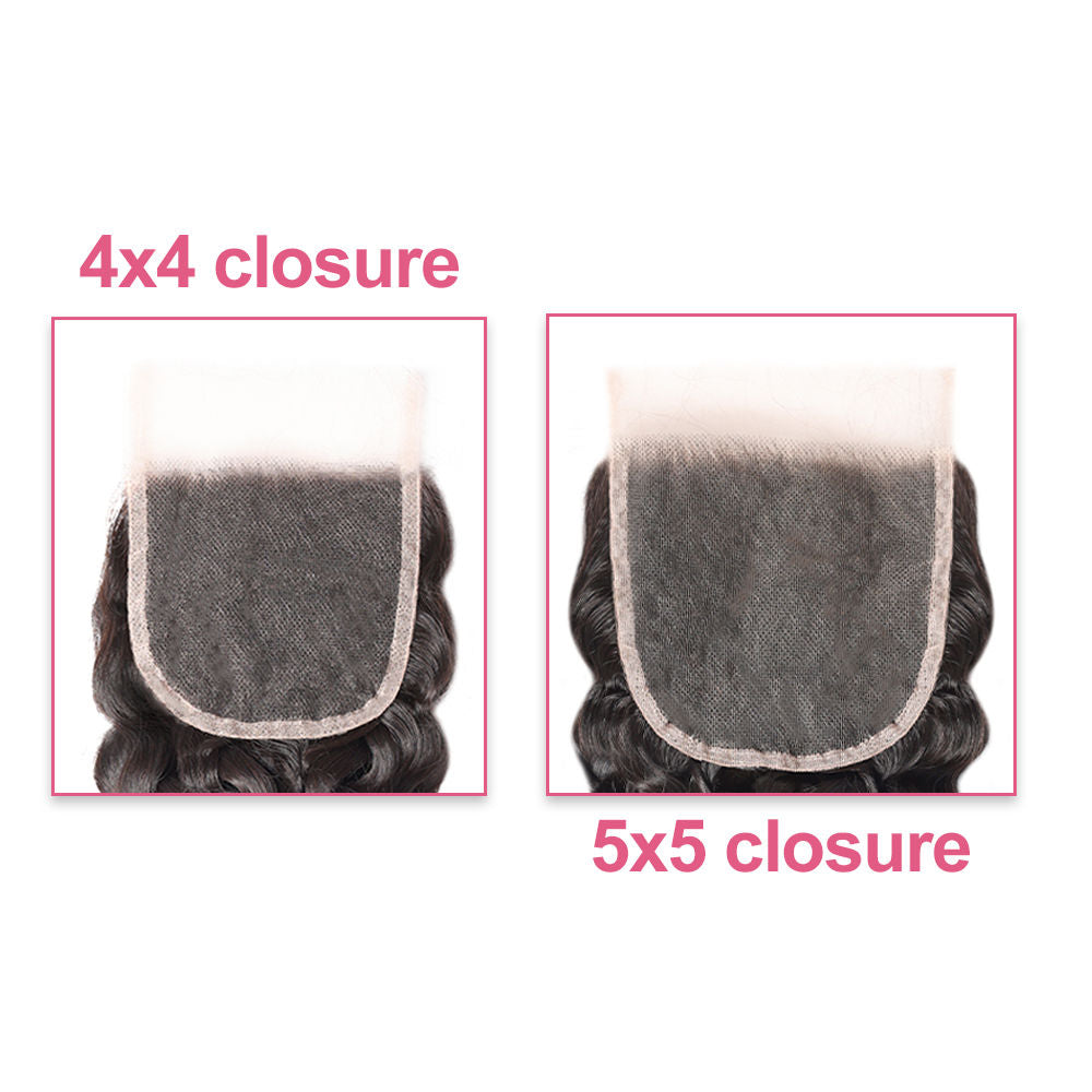 4x4 HD Lace Closure Water Wave