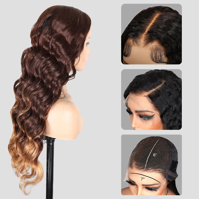 Brown Ombre Loose Body Wave Wig