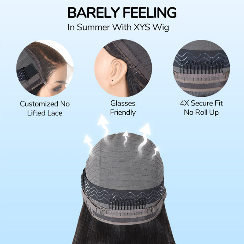 XYS Hair Glueless 13x4 Human Hair Wigs