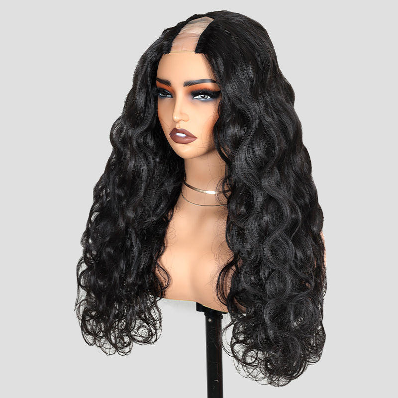 Body Wave U Part Human Hair Wig