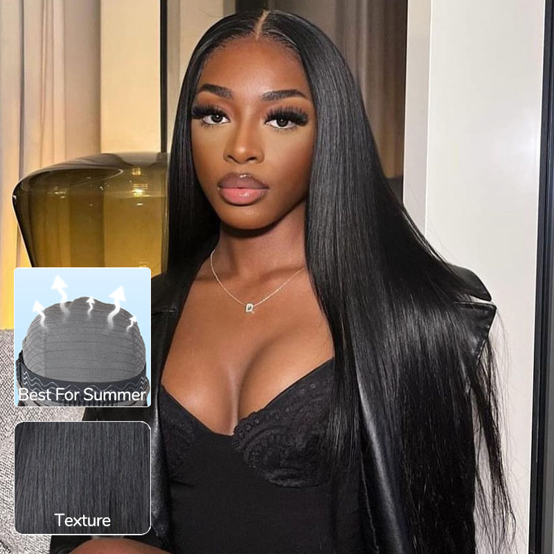 9x6 HD Lace Straight Glueless Human Hair Wigs