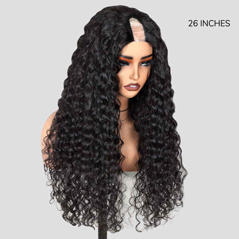XYS Hair Water Wave U Part Wig