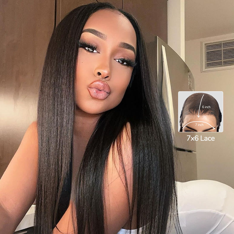 9x6 HD Lace Straight Glueless Human Hair Wigs
