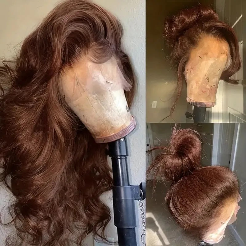 Dark Brown Glueless Lace Wig