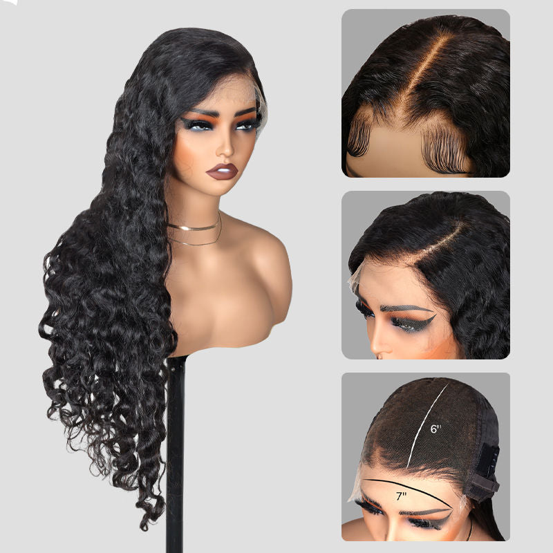 Water Wave Wig For Women 7x6 Inches