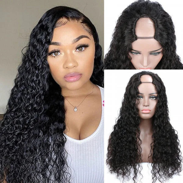 Water Wave U Part Wig V Part Wig