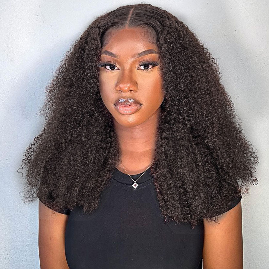 Kinky Curly Lace Front Wig 13x4 HD Transparent