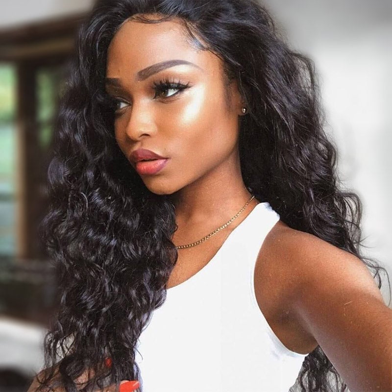 Brazilian Water Wave Remy Human Hair Wig