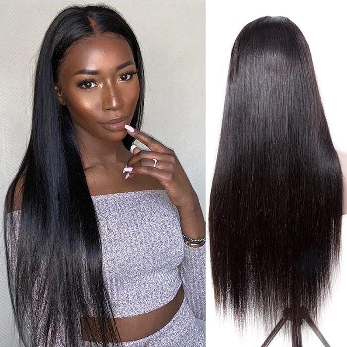 Straight Remy Human Hair 13x6 Lace Front Wigs