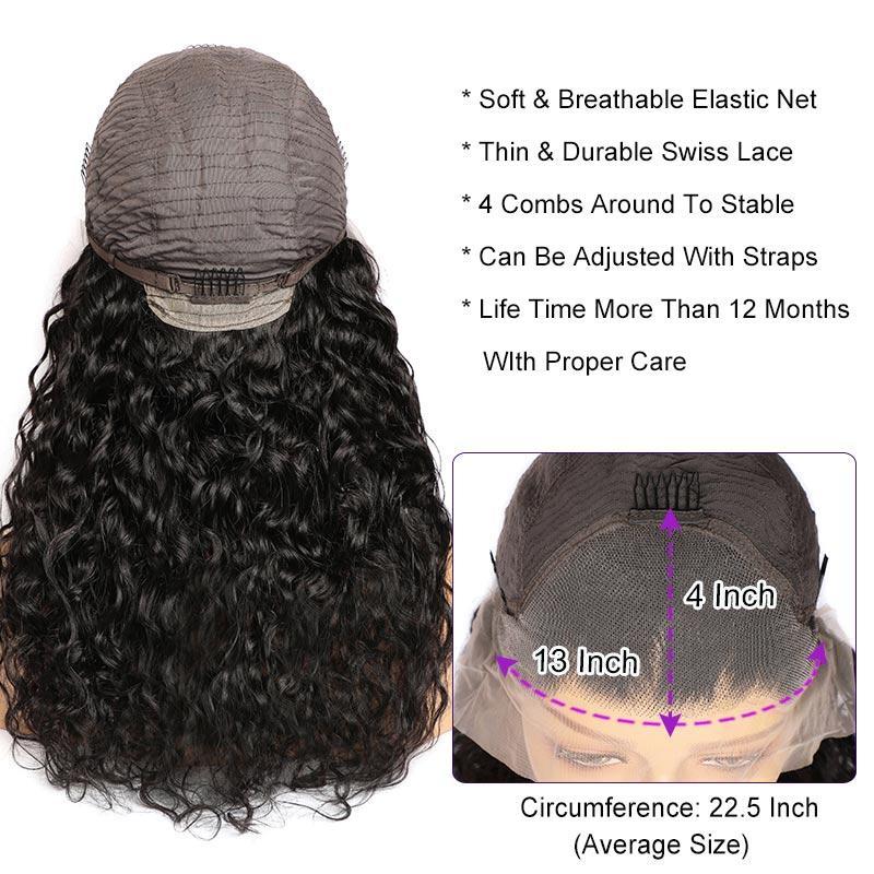 Brazilian Water Wave Remy Human Hair Wig