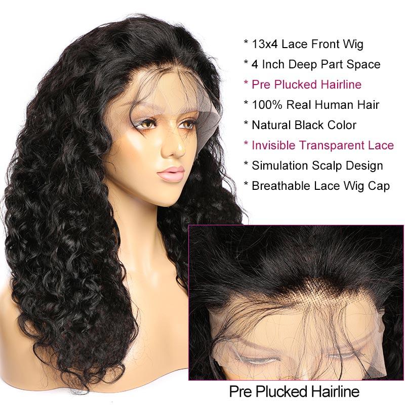 Brazilian Water Wave Remy Human Hair Wig