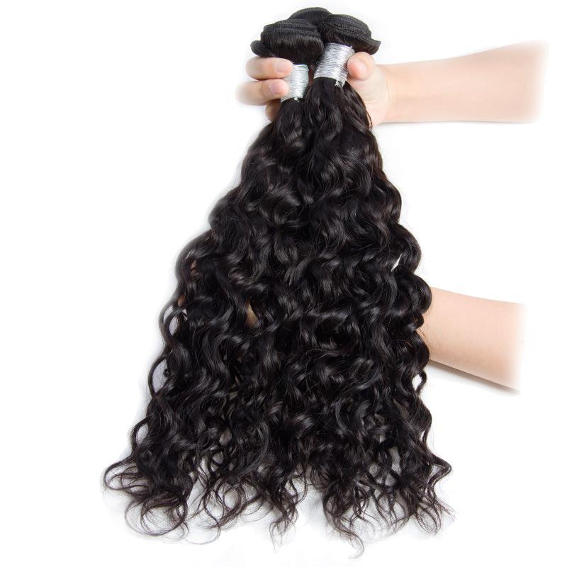 Indian Virgin 3 Bundles Water Wave Hair